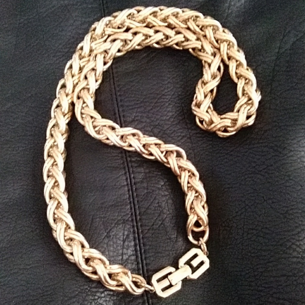 Authentic Vintage Givenchy Gold Chain Necklace
